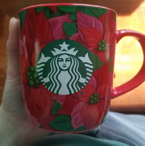 Starbucks 2020 Holiday Poinsettia Mug 12oz - Picture 2 of 9